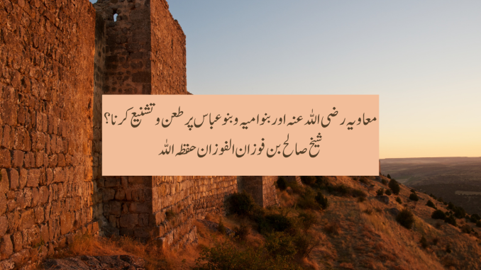 muawiyyah bano ummayah